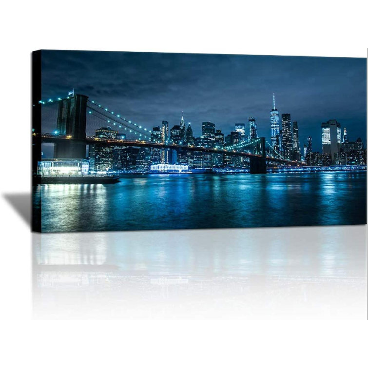 Latitude Run® New York City Framed On Canvas Graphic Art Wayfair
